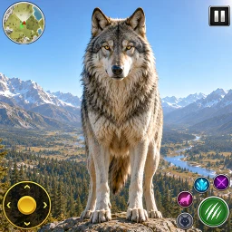 Wild Animal Sim- Wolf Games 3D 图标